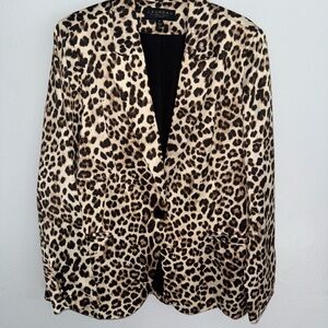 Laundry by Shelli Segal Leopard Print Women's Jacket SZ 10